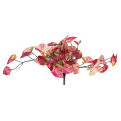 15" Red Hanging Leaves Vine 2/Bag