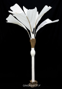 5 feet, 7 feet, 9 feet Canvas Ginko Palm Natural