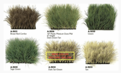 A-5030 Plastic Mexican Grass Mat 10" Square 6" Height - Comes in Various colors:    Tutone Green,...