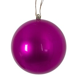 6 Inch Fuchsia Pink Pearl Gloss Uv Ball Ornaments