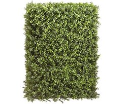 23.5Lx8"Wx31.5"H Outdoor UV Protected Boxwood Hedge Green