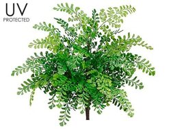 19 inches UV  Protected Outdoor Maidenhair Fern Bush Green **12 pc min order****