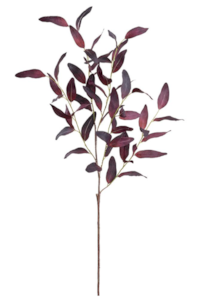 39" Mangrove Leaf Spray  Burgundy