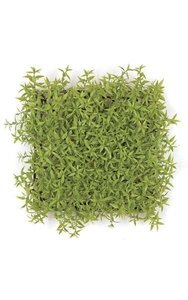 10 inches x 10 inches Plastic Mini Leaf Mat - Light Green - FIRE RETARDANT