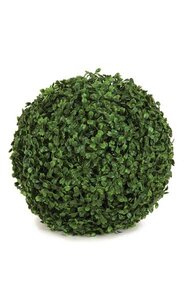 12 inches Plastic Boxwood Ball - 420 Tutone Green Leaves
