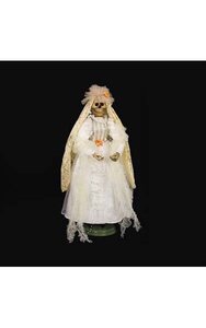 15 inches Standing Skeletal Bride - Ivory