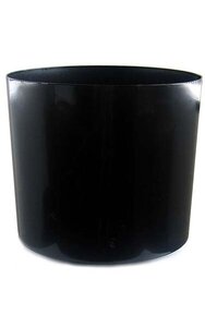 20 inches Black Plastic Container - 20 inches Outside Diameter - 18 inches Height