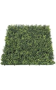 20 inches X  20 inches Square  Boxwood Mat - Traditional Leaf - Tutone Green - FIRE RETARDANT
