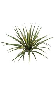 24 inches Plastic Yucca Bush - 56 Green/Red Edge Leaves