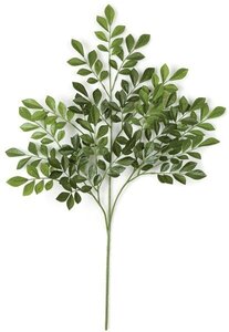 28 inches Orange Jasmine Branch - 181 Green Leaves - FIRE RETARDANT