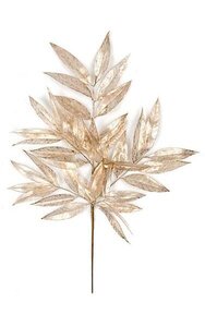 30 inches Plastic Gold Painted White Willow Spray - 20 inches Width - Tutone Gold