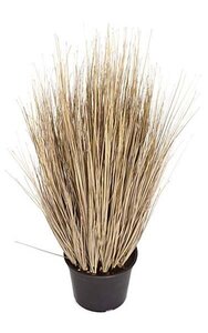 30 inches PVC Onion Grass - Brown - 14 inches Width - Weighted Base