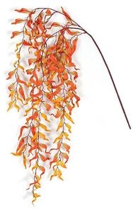 30 inches Fall Weeping Willow Spray - 48 inches OAL - Gold/Orange - FIRE RETARDANT