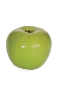3.25 inches Plastic Apple - 6 pc per bag - Green