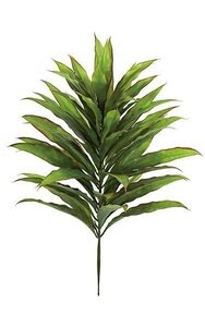 33 inches Plastic Dracaena Bush - 58 Tutone Green/Red Leaves