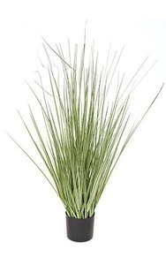 36 inches PVC Onion Grass - Grey/Green - Weighted Base
