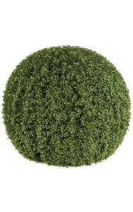 36 inches x 29 inches Plastic Outdoor Boxwood Ball - Wire Frame - 36 inches Width - Green