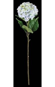 37 inches Hydrangea Stem - 4 Green Leaves - 8 inches Width