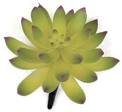 4 inches Plastic Agave Pick - Green/Purple - 2.75 inches Stem