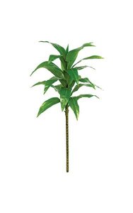 48 inches Soft Touch Dracaena Tree - 21 Green Leaves - Bare Stem