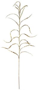 56 inches Plastic Zebra Grass Spray - 18 Brown/Yellow Curly Leaves