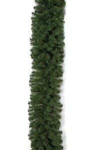 9 feet Virginia Pine Garland - 280 Green Tips - 18 inches Width