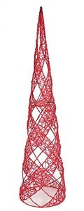 6 feet Acrylic Cone Christmas Tree - Red