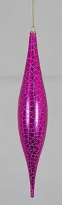 Earthflora's 12.5 Inch Pearlized Pink Crackled Silver Finial