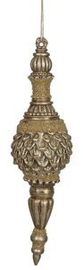 Earthflora's 16 Inch Champagne Finial Ornament