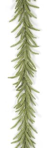 Earthflora's 6 Foot Glittered Tudor Pine Garland