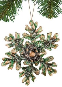 Earthflora's 6 Inch Snowflake Ornament