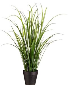 24 inches UV Outdoor Protected Tall Grass in Pot Green****price is for 4 whole  pcs****