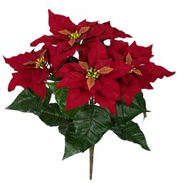 20 Inch Ifr Poinsettia Bush Retardant Foliage