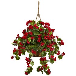 Outdoor UV Rated Hanging Geranium 