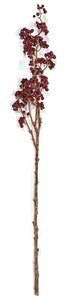 54 inches Plastic Berry Spray - Dark Red - 27.5 inches Painted Stem