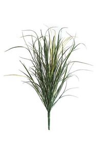 36 inches Outdoor Grass Bush - Tutone Green Leaves - 6 inches Stem - Bare Stem