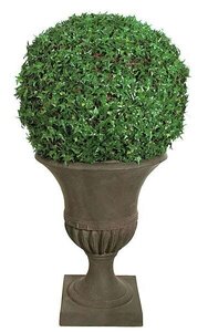 25 inches Needle Point Artificial Ivy Ball - Green