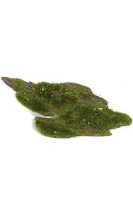 14 inches x 6.5 inches Foam Tree Bark - Moss Green