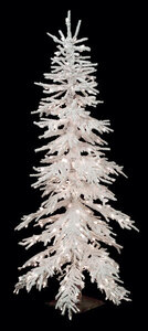 7 feet Heavy Flocked Pistol Pine Christmas Tree - 1,217 Tips - 350 White LED Lights [ clone ]