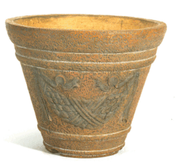 Lightweight terra cotta pot