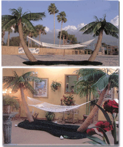 7 Foot Palm tree  Hammock set,   Your ultimate party accessory!
