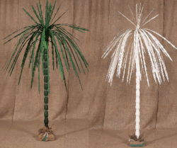 7 feet Canvas Umbrella Palm comes in Painted or Natural Colors
