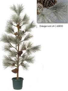 54 inches Frosted White Pine Christmas Tree