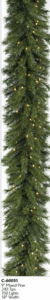 9 feet Pre Lit Mixed Pine Christmas Garlands