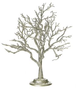 24 inches Plastic Twig Tree - 18 inches Width - Platinum