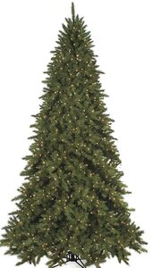 C-81751 9 feet Victoria Fir Tree - Full - 3,008 Green Tips - 1,150 Clear Lights - 63 inches Width...