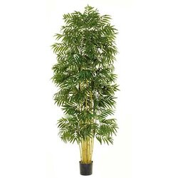 EF-1812 7 foot Bamboo Palm Tree with Natural Trunks