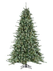 EF-Y0L809-GR/LT 9'Hx66"D Bear Bristle Pine Artificial Christmas Tree x2590 w/900 Smart All-Lit Cl...