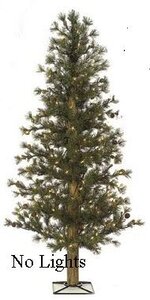 C-60790 48 inches Butte Pine Tree - 271 Iced Green Tips - 36 inches Width - Metal Base ***NO LIGHTS***