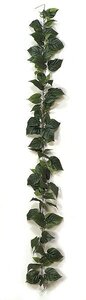 P-60394 6 feet Philodendron Garland - 108 Leaves - Green